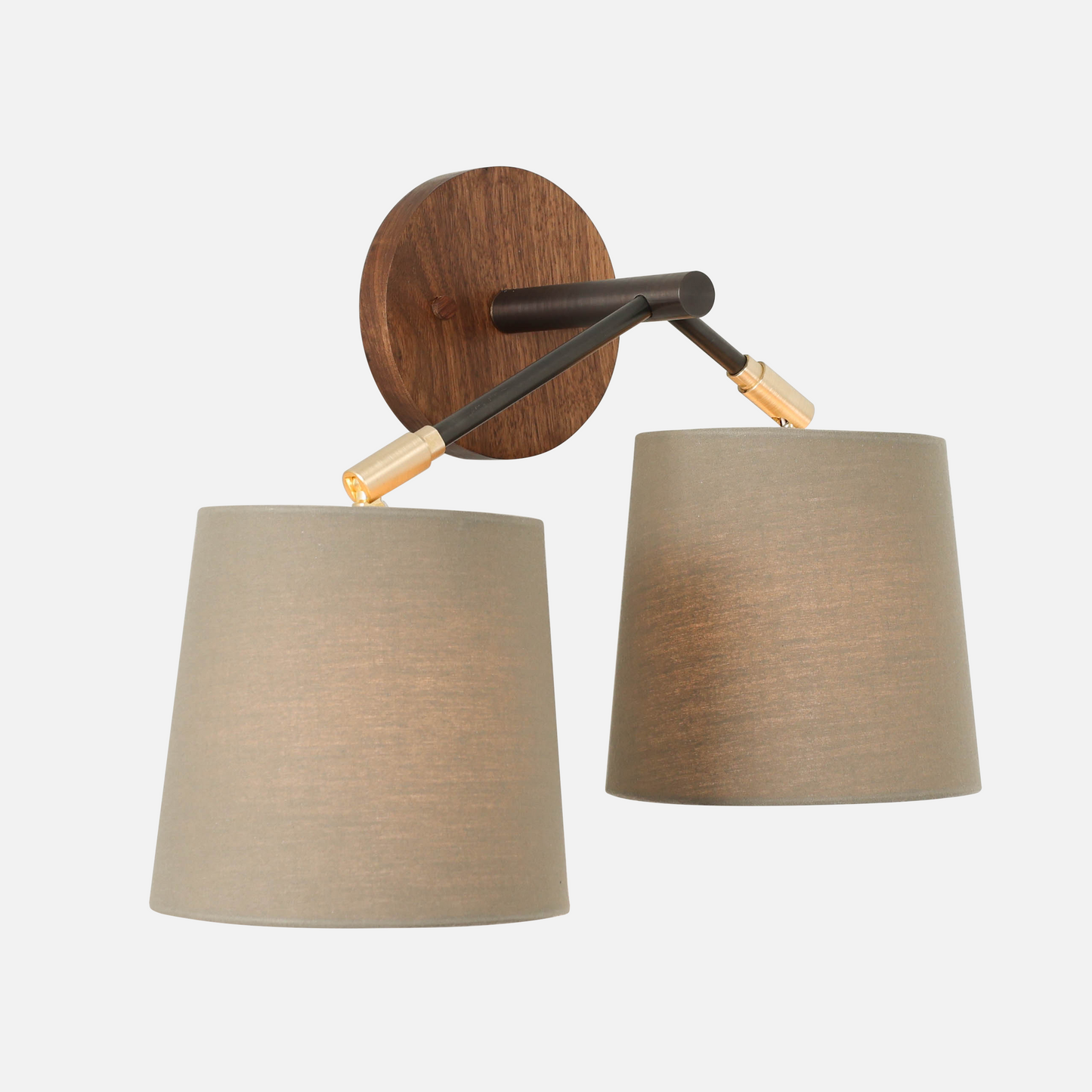 Branch Sconce with Linen Shades