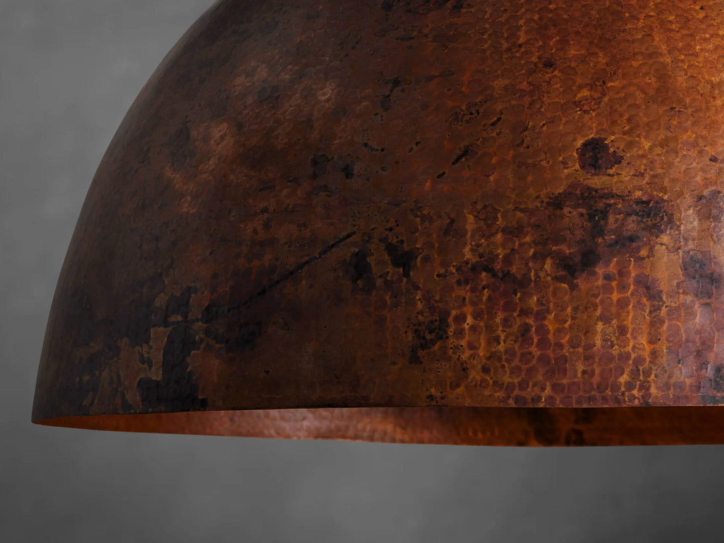 Copper Dome Pendant Light