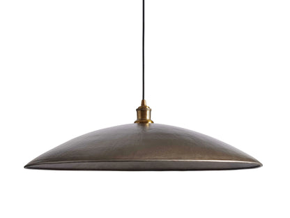 Low Profile Flat Bronze Brass Pendant Light