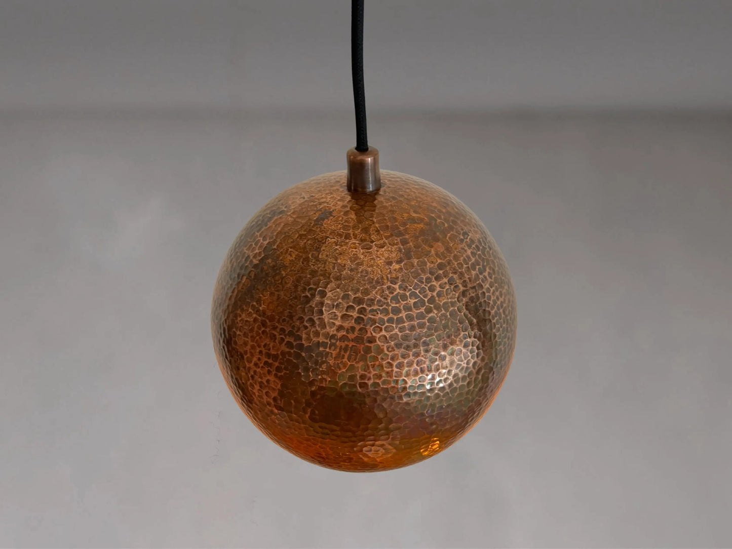 Copper Globe Pendant Light