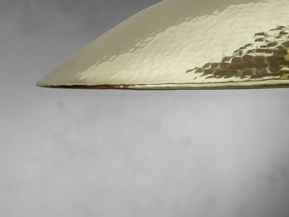 Hammered Polished Brass Pendant Light
