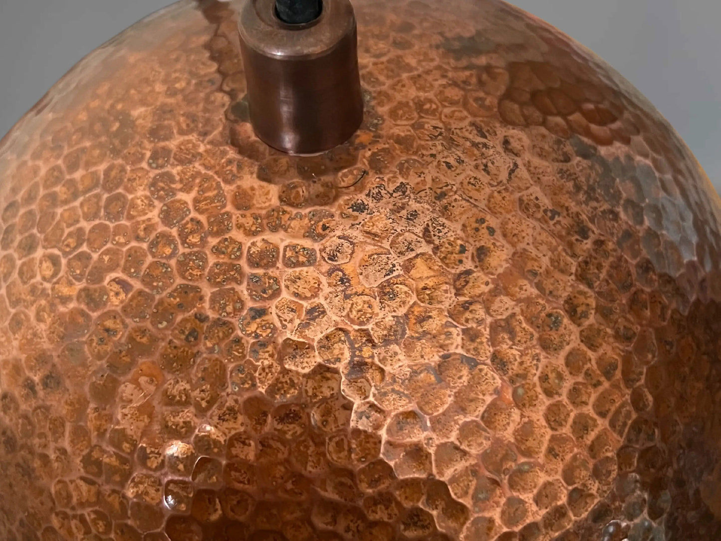 Copper Globe Pendant Light