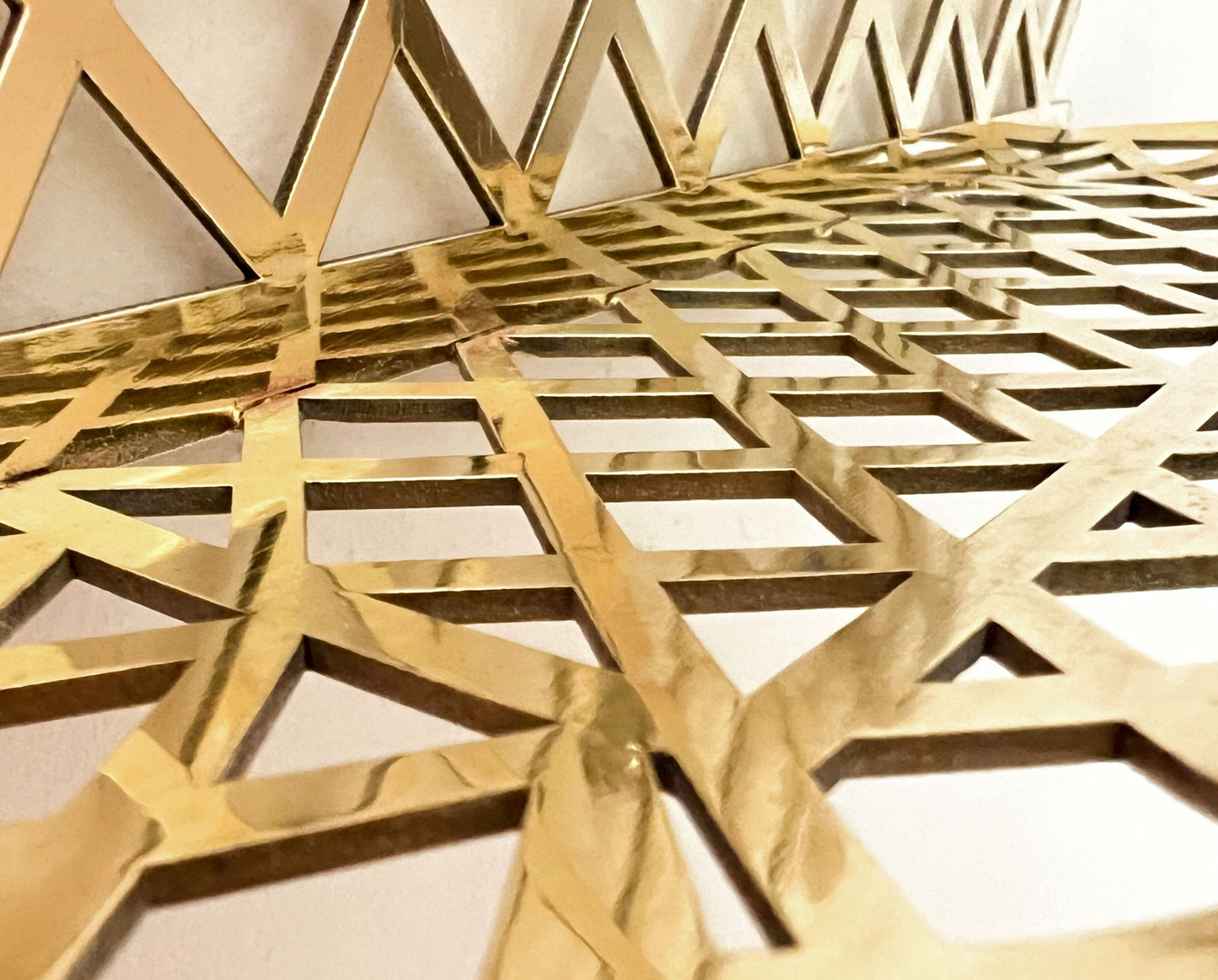 Unlacquered Solid Brass Shelf