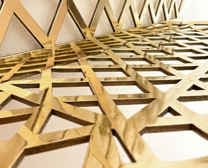 Unlacquered Solid Brass Shelf