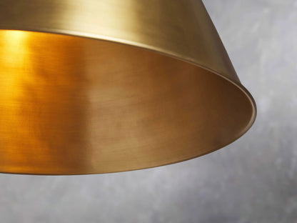 Brass Cone Pendant Light