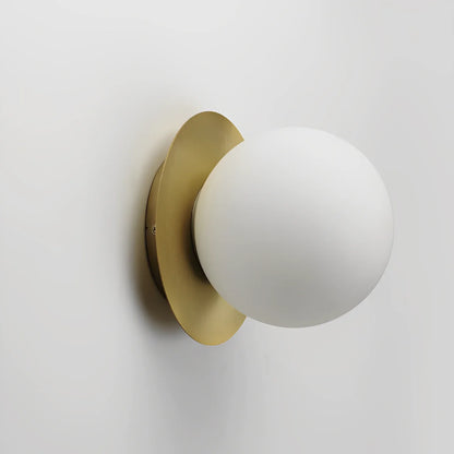 Brass Mini Orb Globe Wall Lamp