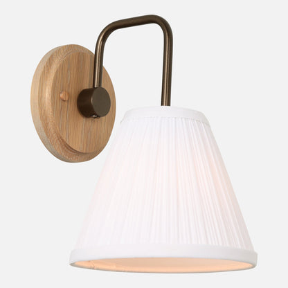 Cape Sconce with Pleated Shade