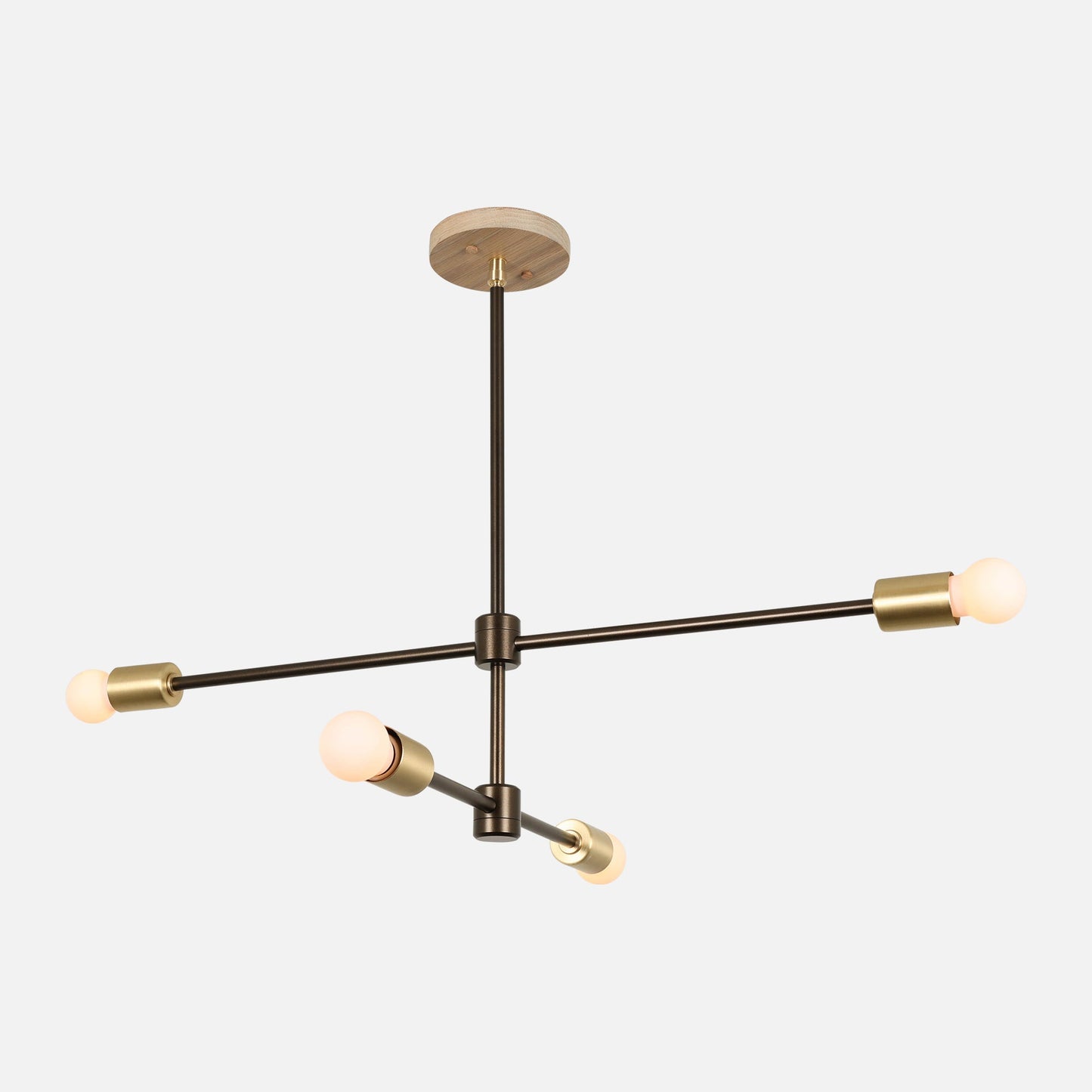 Colony Chandelier with Exposed Bulbs