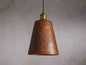 Hammered Copper Cone Pendant Light