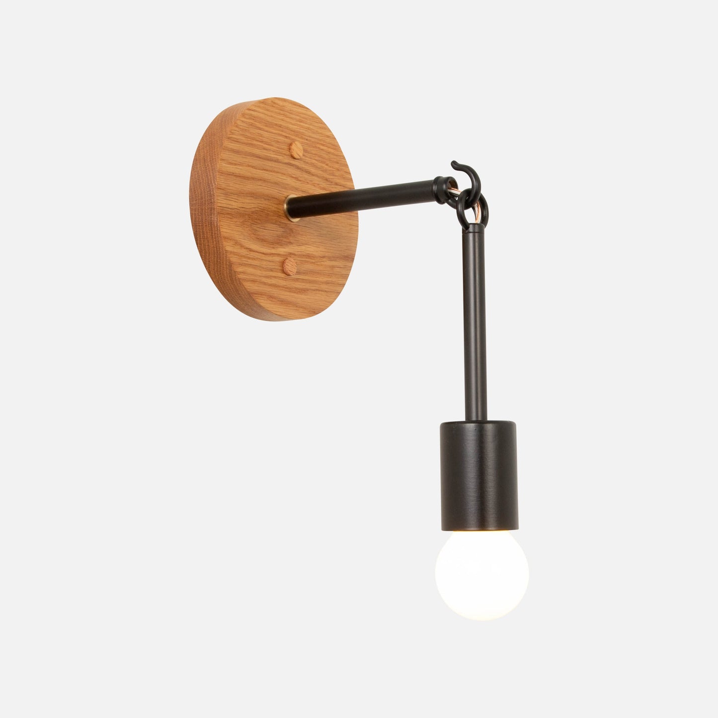 Link Sconce with Exposed Bulb