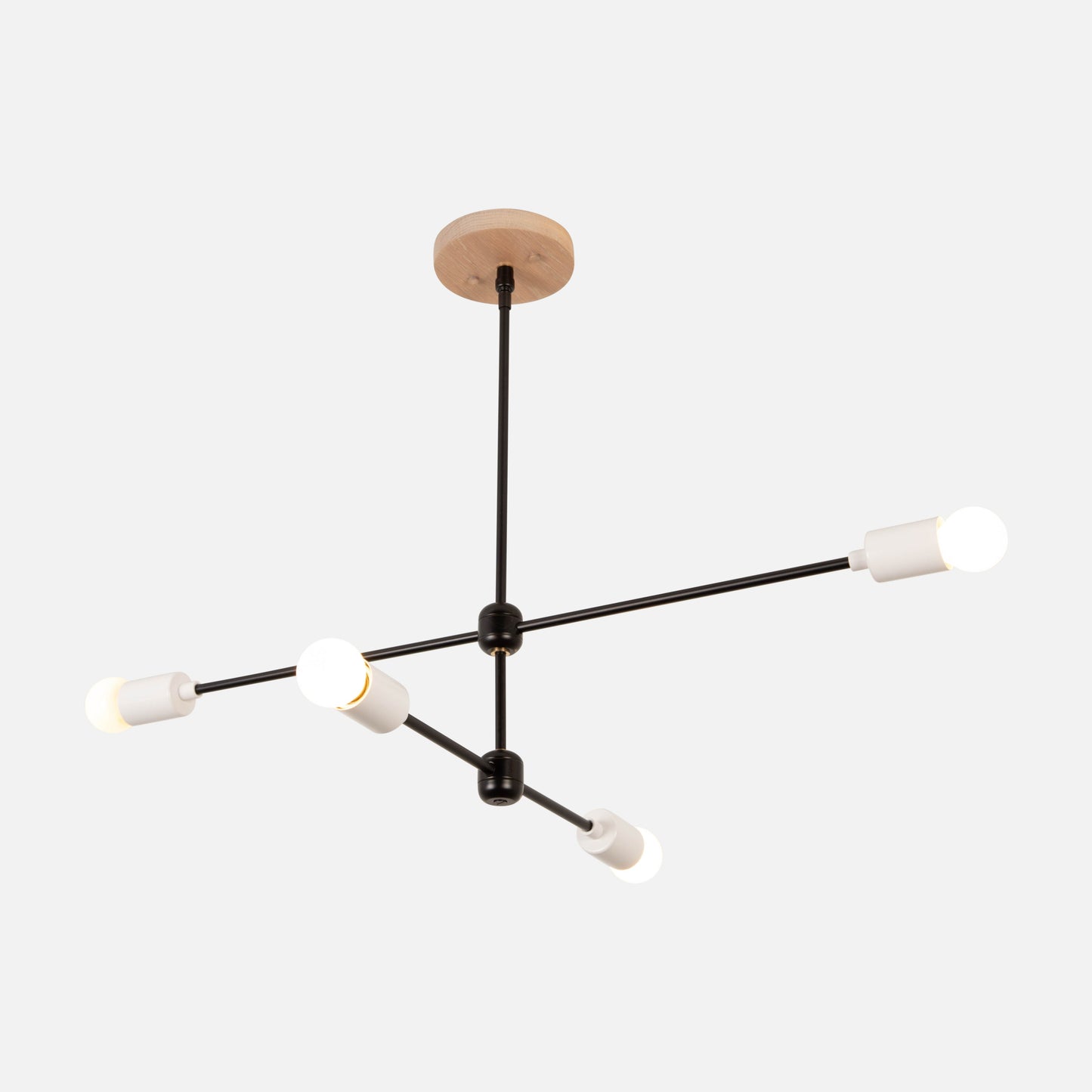 Colony Chandelier with Exposed Bulbs