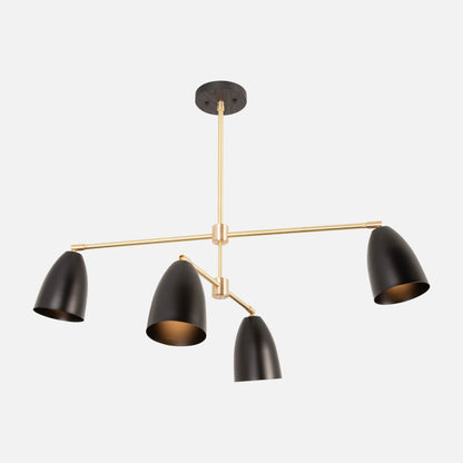 Colony Chandelier with Cone Shades