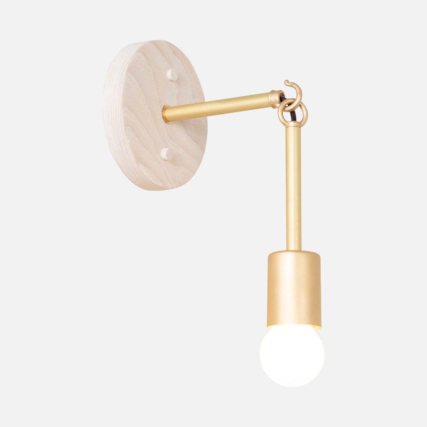 Link Sconce with Exposed Bulb