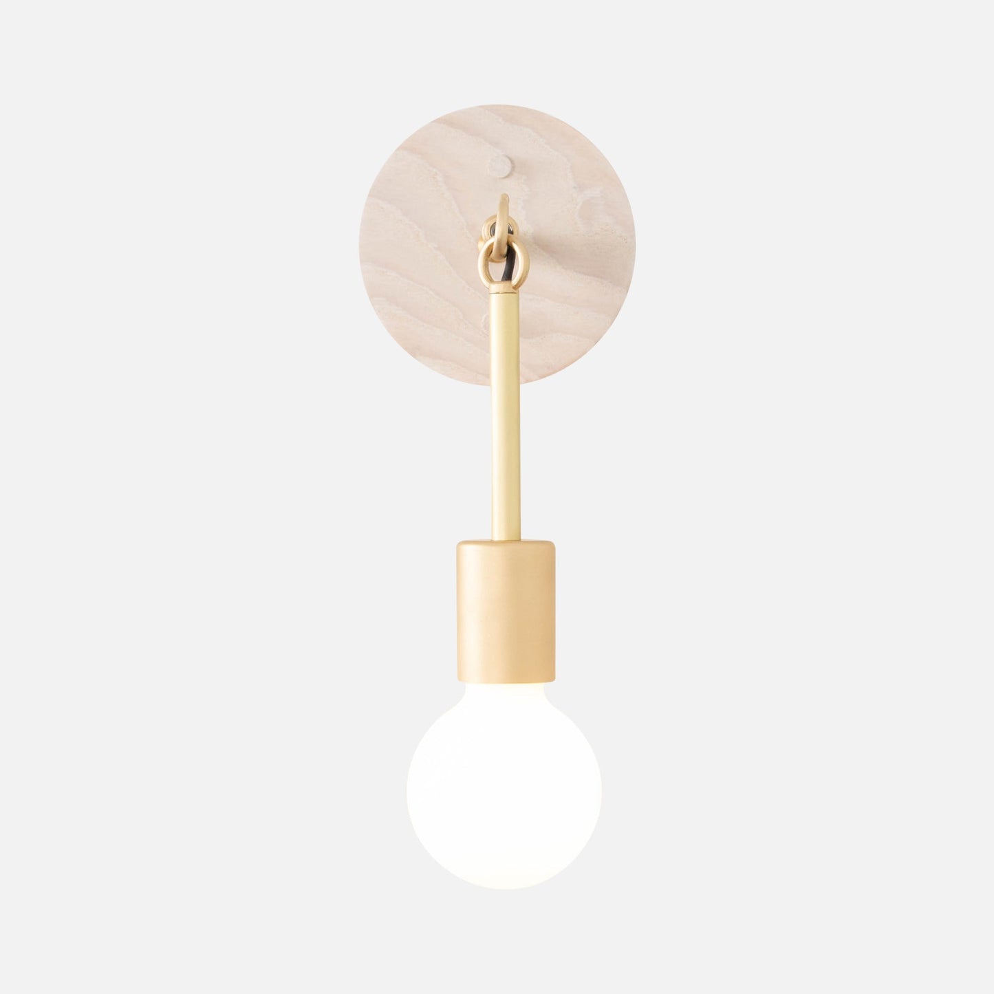 Link Sconce with Exposed Bulb