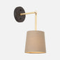 Link Sconce with Linen Shade