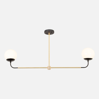 Slope Chandelier with Globes