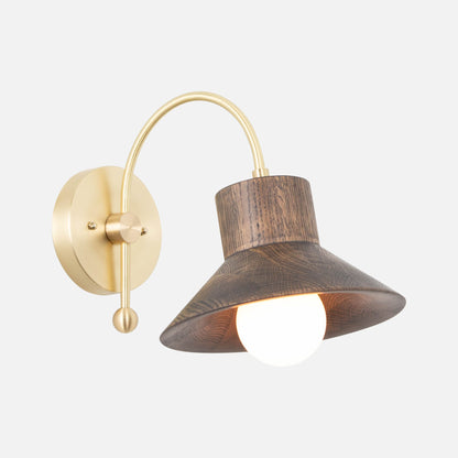 Wood Hood Sconce