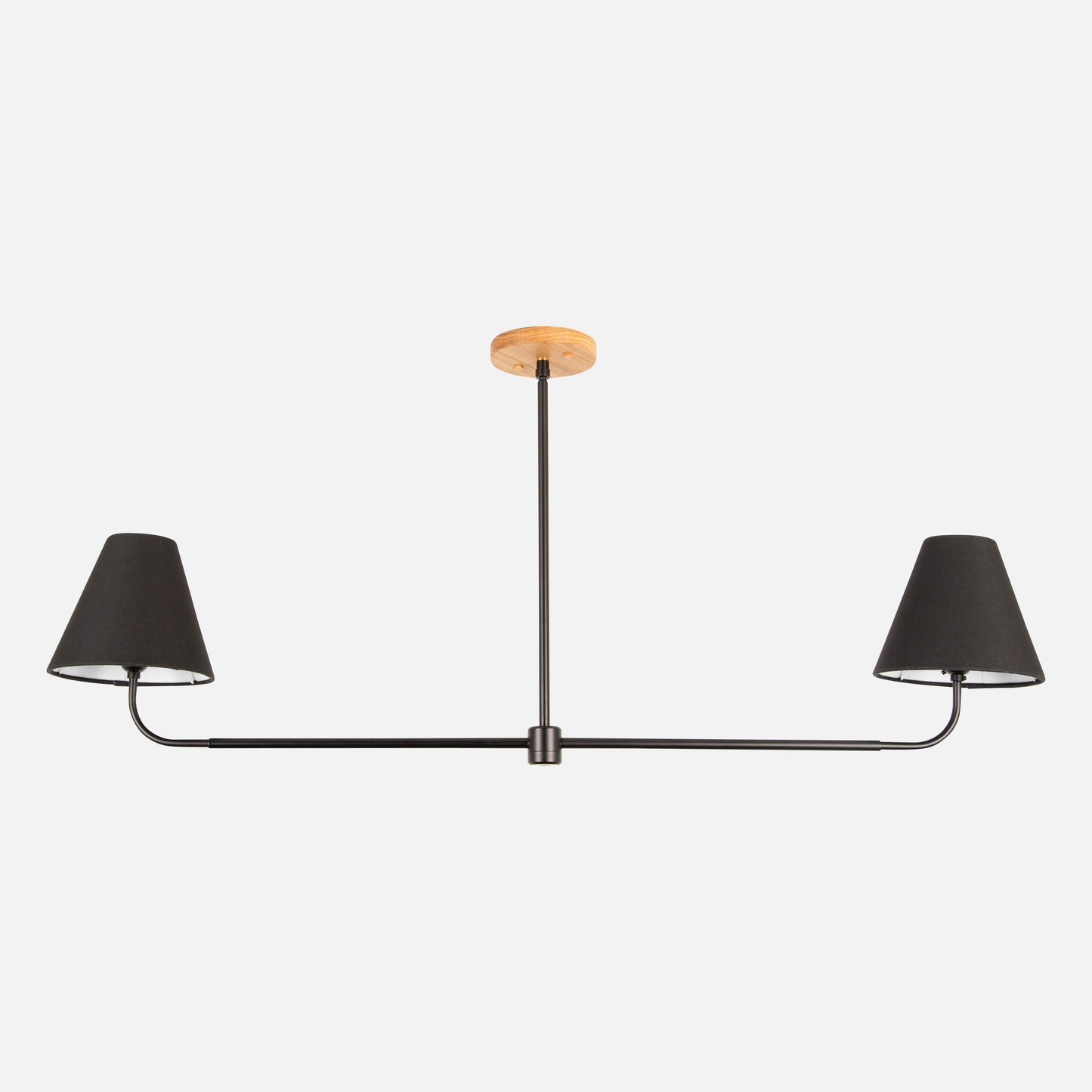 Slope Chandelier with Taper Shades