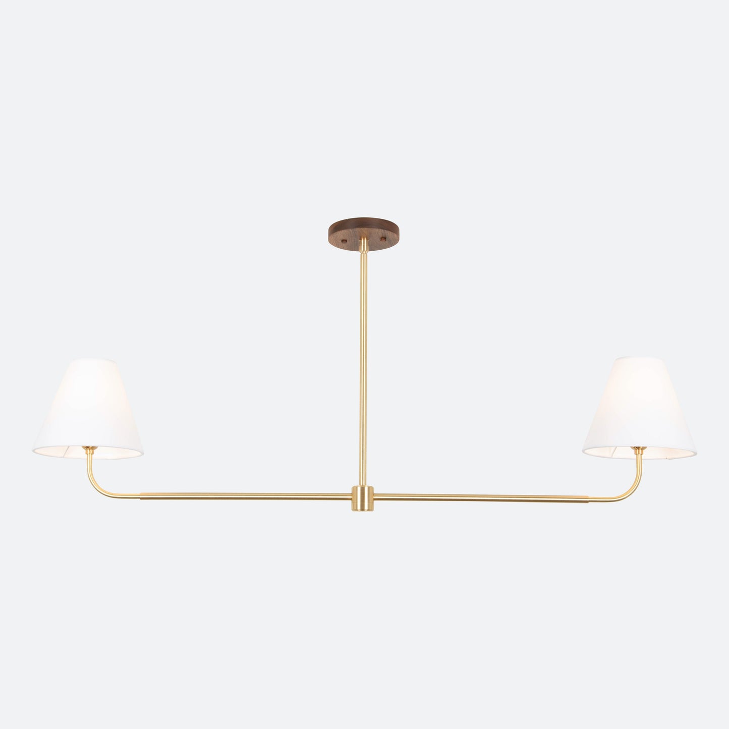 Slope Chandelier with Taper Shades