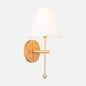 Stem Sconce with Linen Shade