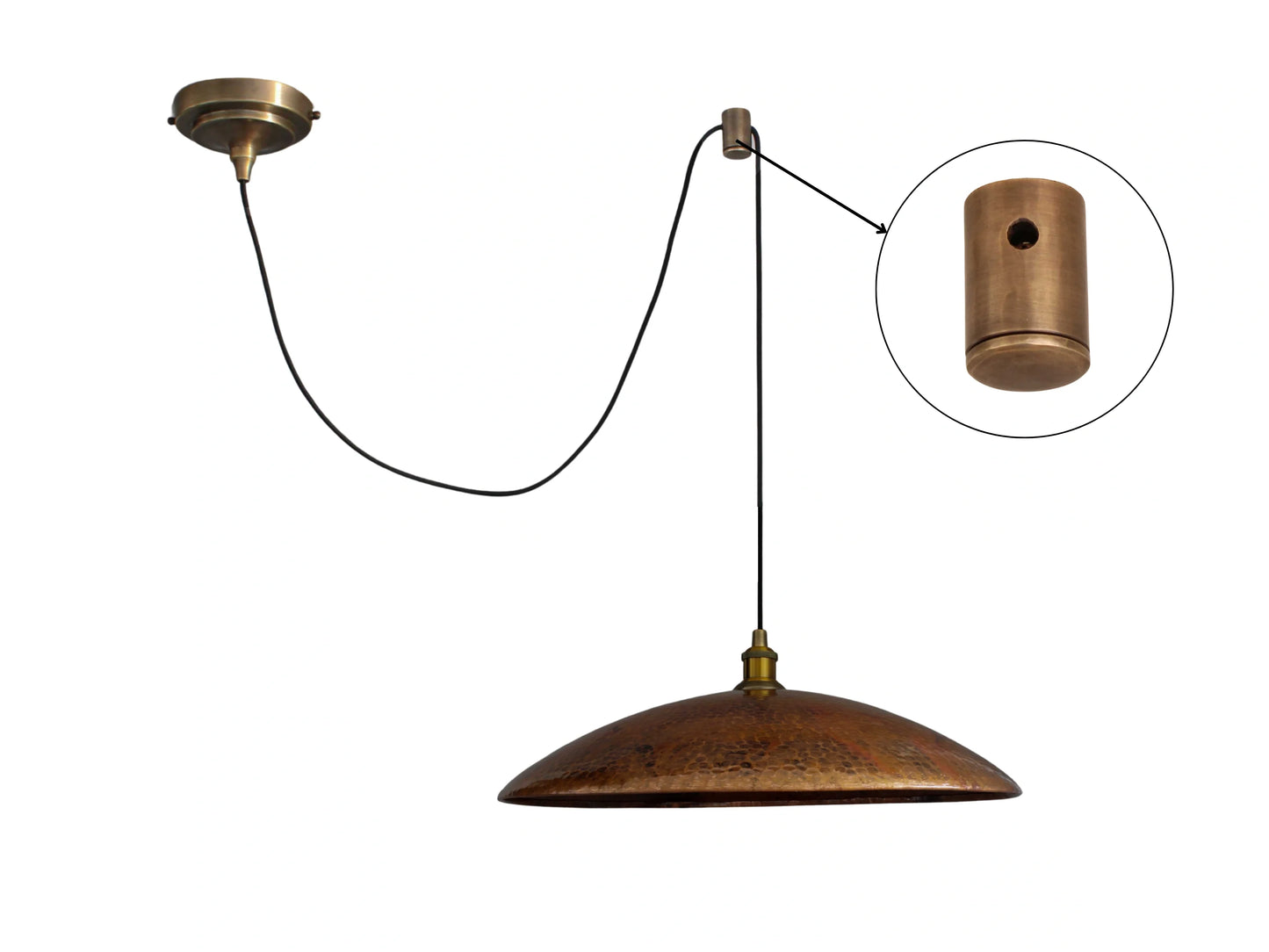 Low Profile Copper Light Fixture