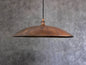 Oxidized Copper Flat Pendant Light