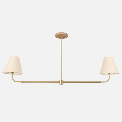 Slope Chandelier with Taper Shades