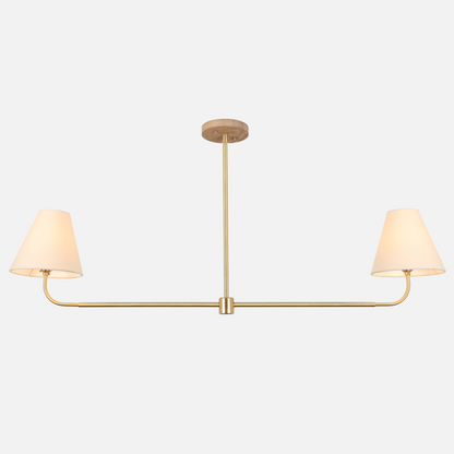 Slope Chandelier with Taper Shades