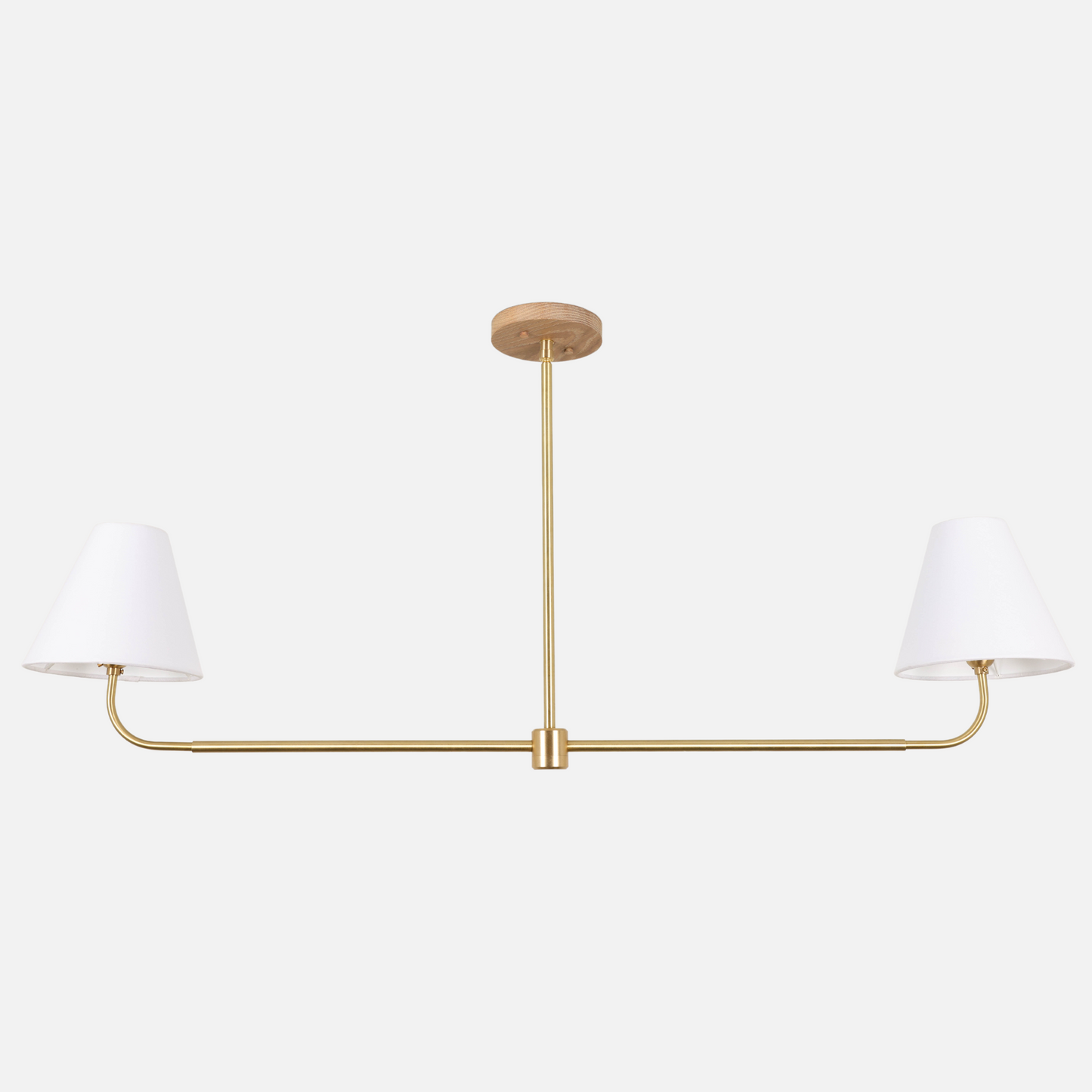 Slope Chandelier with Taper Shades