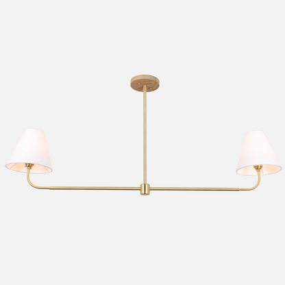 Slope Chandelier with Taper Shades