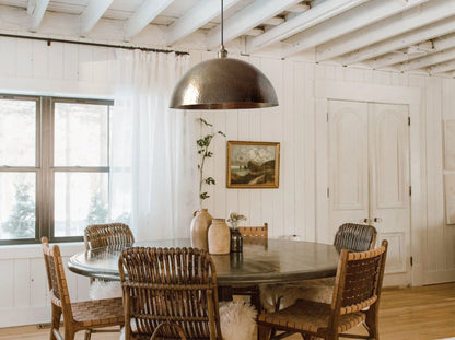 Hammered Bronze Dome Pendant Light