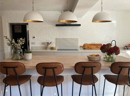 White Dome Pendant Light