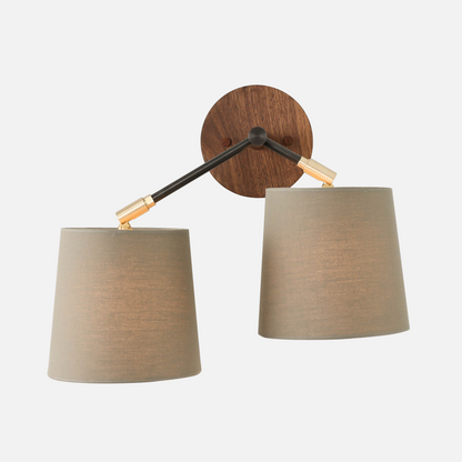 Branch Sconce with Linen Shades