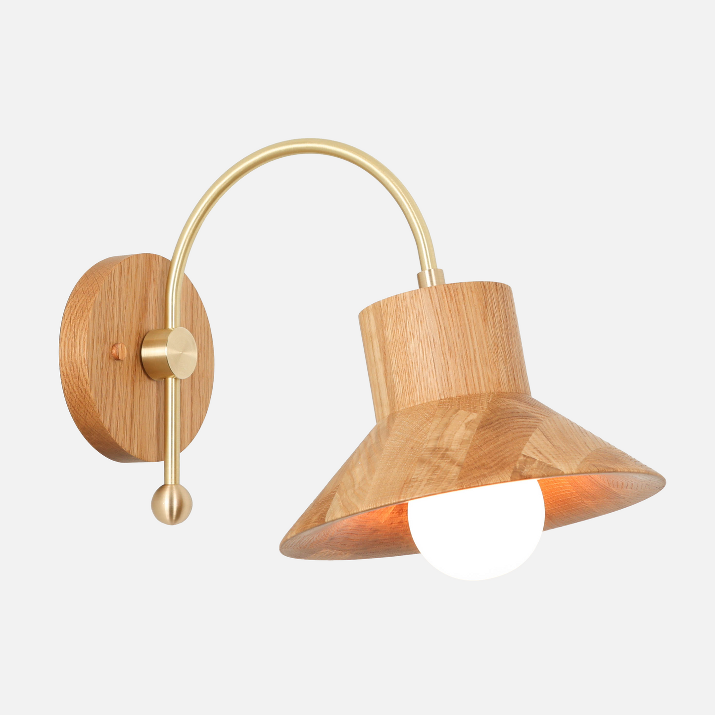 Wood Hood Sconce